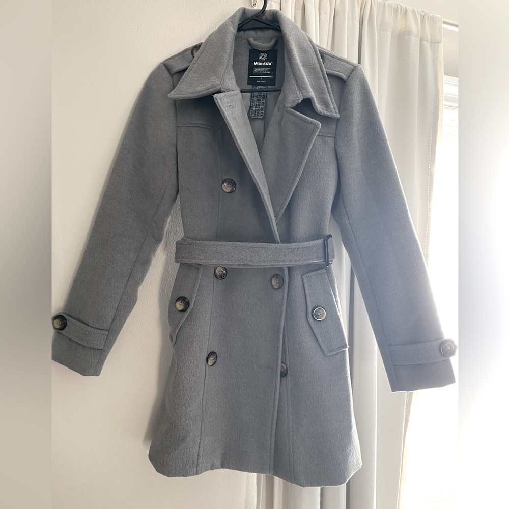 Wantdo Womens Grey Size Small Peacoat. Like new.